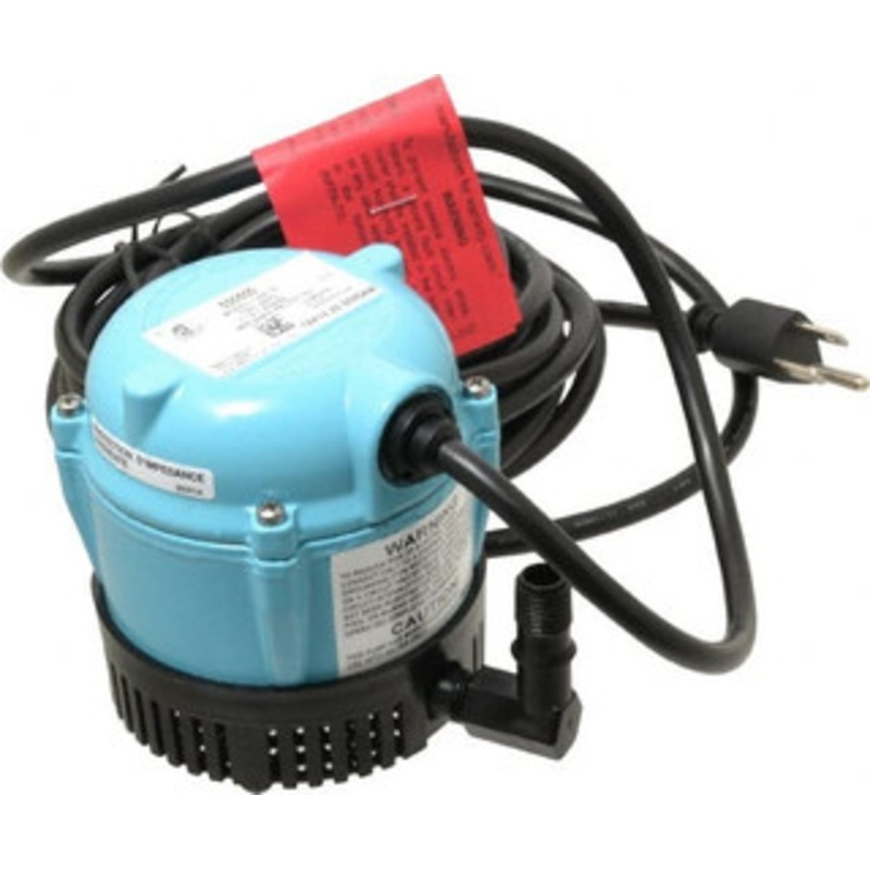 Little Giant 1/200 HP, 3 psi, Aluminum Miniature Submersible Pump 1/4 Inch Outlet, 18 Ft. Long Power Cord, 1.1 Amp 500500 - 09278540