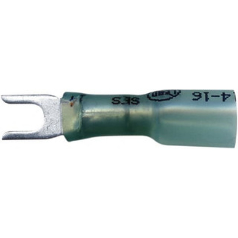 Made in USA Fork Terminals, Terminal Type: Standard, Insulation Type: Partially Insulated, Compatible Wire Size (sq mm): 1.50-2.50 (mm), Compatible Wire Size (AWG): 16-14, Stud Size (#): 6 MSC-ML21406-LF - 38989190