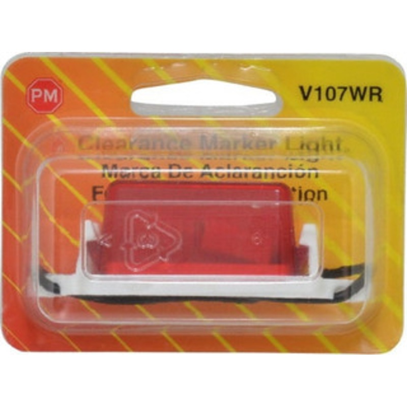 Peterson Manufacturing 2-3/4 Long x 1 Wide, Red Lens & Reflector Plastic, 12 Volt V107WR - 06884506