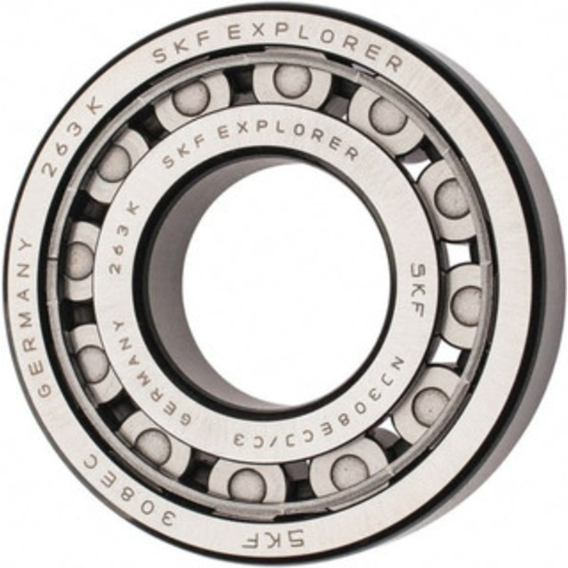 SKF 40mm Bore Diam, 90mm Outside Diam, 23mm Wide Cylindrical Roller Bearing 80,900 N Dynamic Capacity, 78,000 Lbs. Static Capacity NJ 308 ECJ/C3 - 43341338