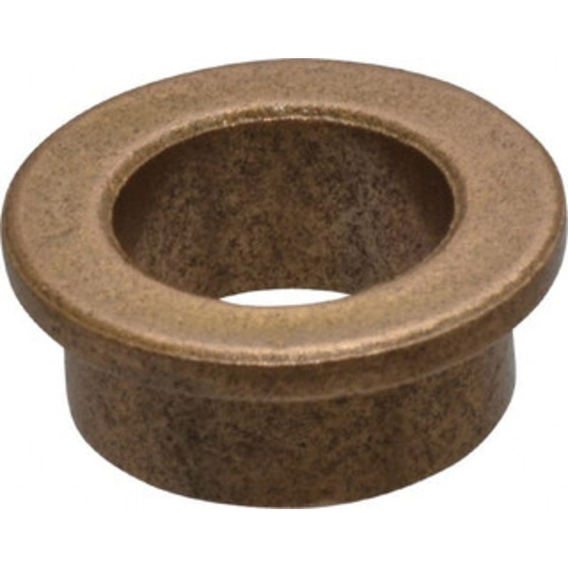 Boston Gear 3/8 Inside x 1/2 Outside Diam, Oil Impregnated Bronze SAE-841 Flanged Sleeve Bearing 5/8 Flange Outside Diam, 1/16 Flange Thickness, 1/4 OAL G00310 - 35401637