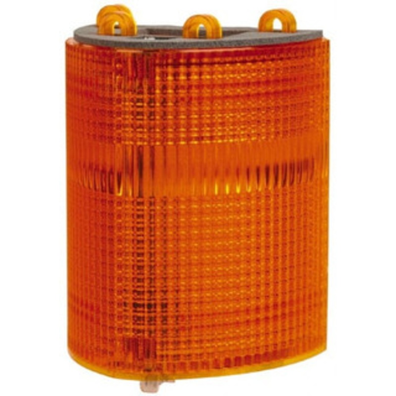 Edwards Signaling Amber, Panel and Pipe Mount, Visible Signal Replacement Lens Housing 3R, 4X NEMA Rated, For Use with 102 Series Stacklights 102LM-A - 74651746