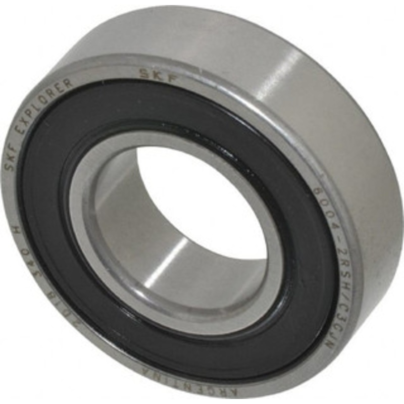 SKF 20mm Bore Diam, 42mm OD, Double Seal Deep Groove Radial Ball Bearing 12mm Wide, 1 Row, Round Bore, 5,000 Nm Static Capacity, 9,950 Nm Dynamic Capacity 6004 2RSJEM - 45666823