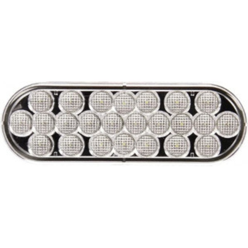 Truck-Lite 6 Long Back-Up Light 12 Volt, LED, Oval Lens, Clear 6060C - 39603345