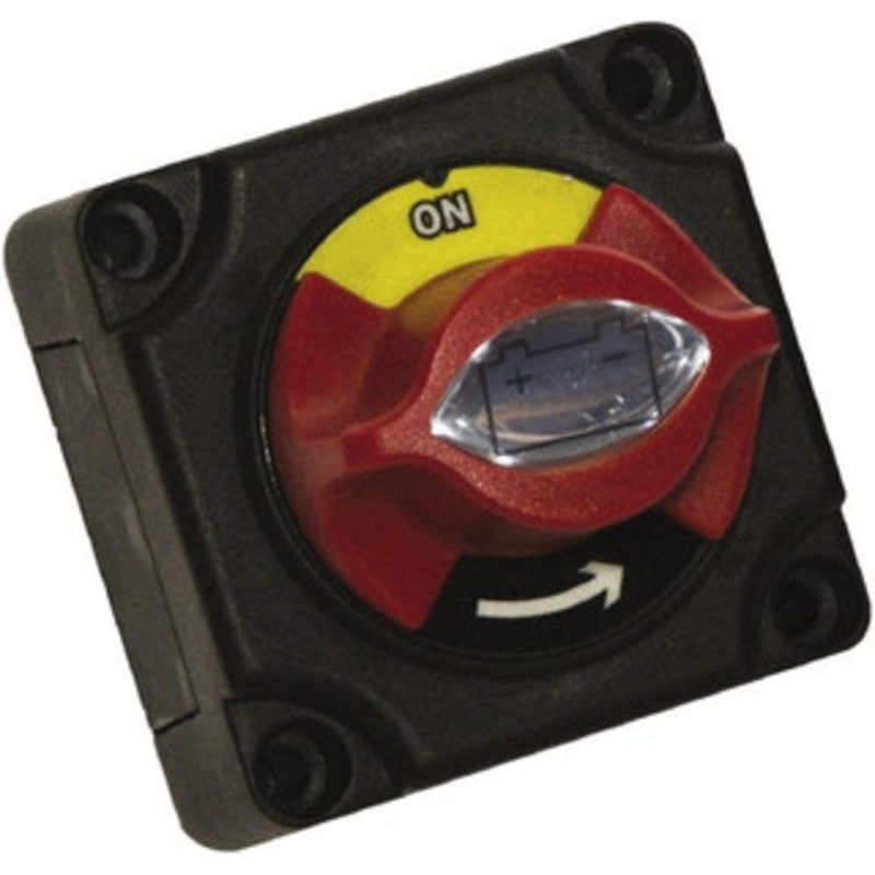 Battery Doctor 2 Position, 12 Volt, 300 Amp, Single Battery Disconnect Switch On-Off Sequence, Black & Red 20387 - 52322625