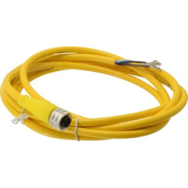 Brad Harrison - Molex 4 Amp, M12 Female Straight to Pigtail Cordset Sensor and Receptacle 250 VAC/VDC, 2m Cable Length, IP67 Ingress Rating 805000A09M020 - 09540972