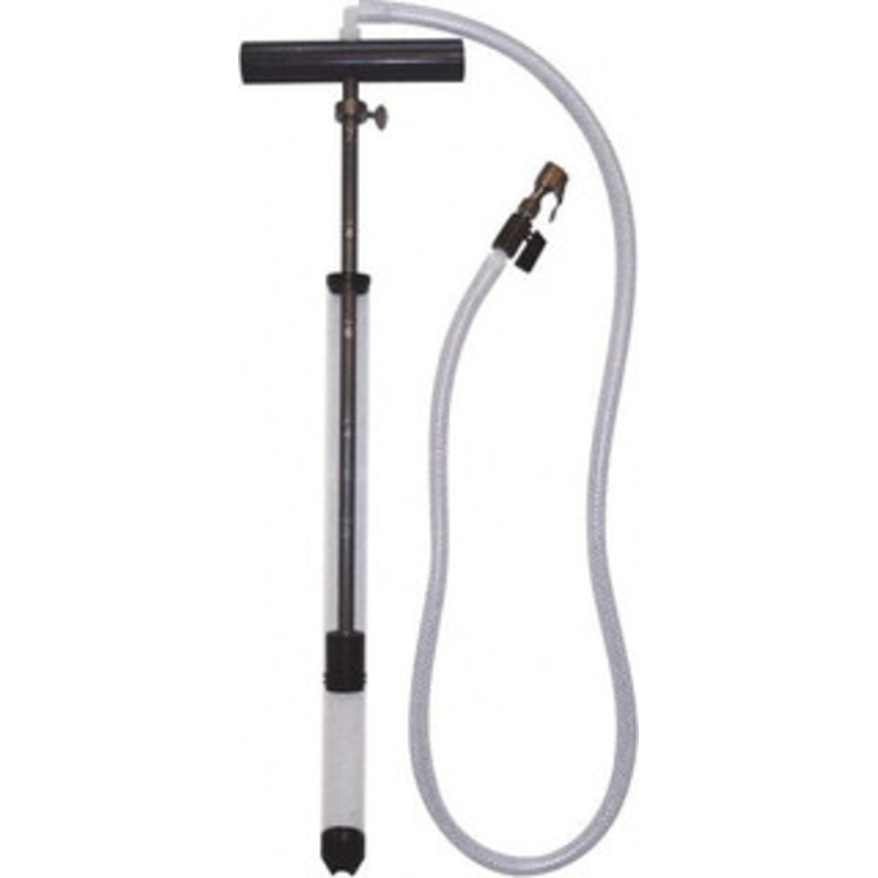 LiquiTube 12.8 Strokes per Gal, 1/8 Outlet, 0.46 GPM, Aluminum, Brass, PVC & Plastic Hand Operated Drum Pump 10 oz per Stroke, 22-1/4 OAL, For 5 Gal Drums, For Tire Sealants 1220-0516 - 39862537