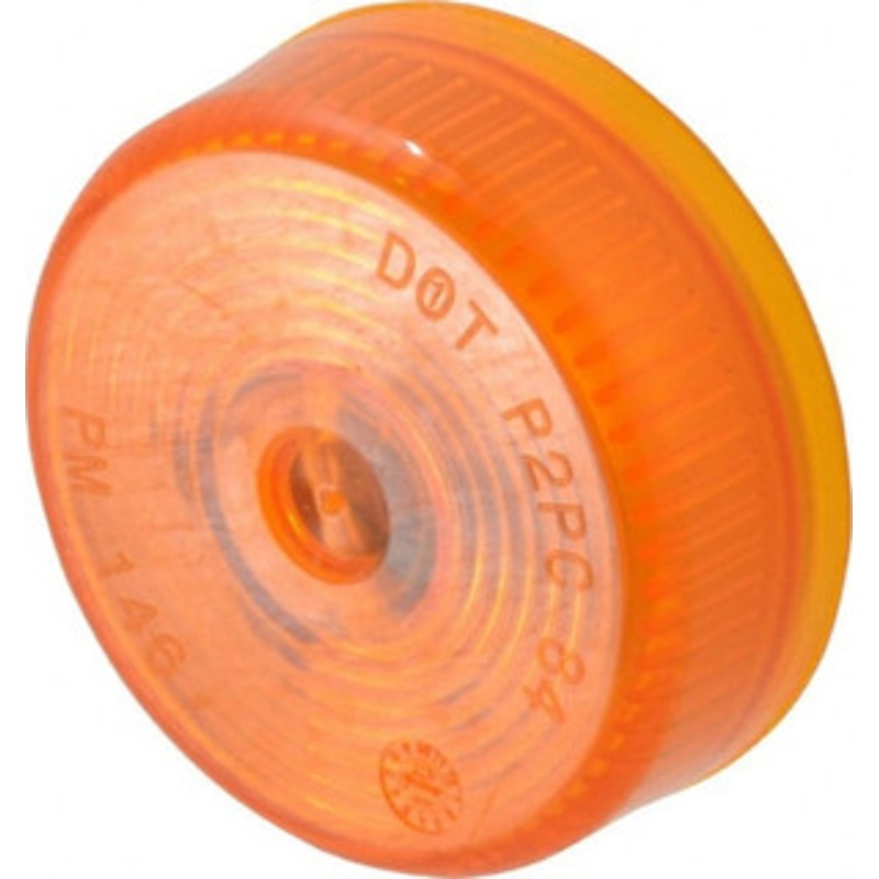 Peterson Manufacturing 2 Diam, Amber Lens & Reflector Plastic, 12 Volt 146A - 06884159