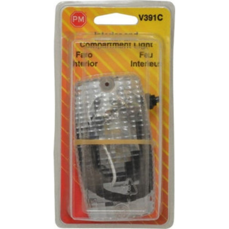 Peterson Manufacturing 4-9/16 Long x 1-3/4 Wide, Clear Lens & Reflector Plastic, 12 Volt V391C - 06884837