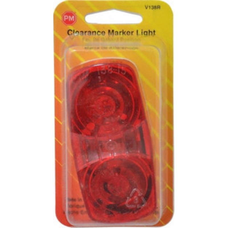 Peterson Manufacturing 4 Long x 2 Wide, Red Lens & Reflector Plastic, 12 Volt V138R - 06884621