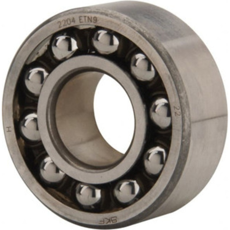 SKF 20mm Bore Diam, 47mm OD, Open Self Aligning Radial Ball Bearing 18mm Wide, 2 Rows, Round Bore, 933 Lb Static Capacity, 3,780 Lb Dynamic Capacity 2204 ETN9 - 81196917