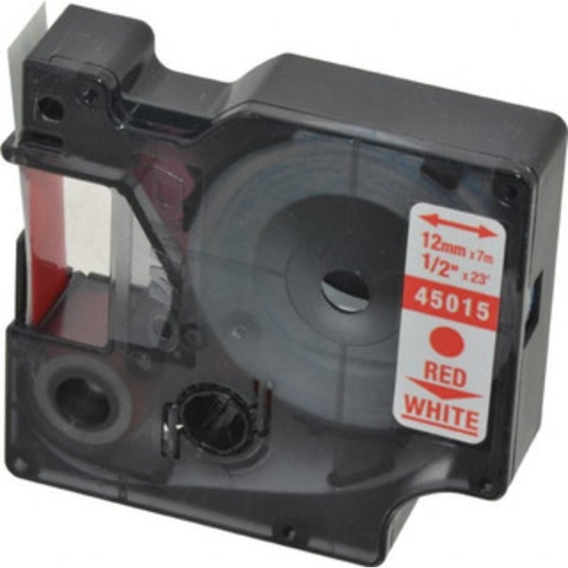 DYMO 23 ft. Red Label Tape 23 ft. Long 45015 - 00127050