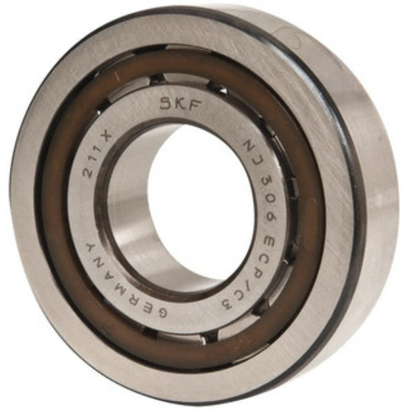 SKF 30mm Bore Diam, 72mm Outside Diam, 19mm Wide Cylindrical Roller Bearing 51,200 N Dynamic Capacity, 48,000 Lbs. Static Capacity NJ 306 ECP/C3 - 43340983