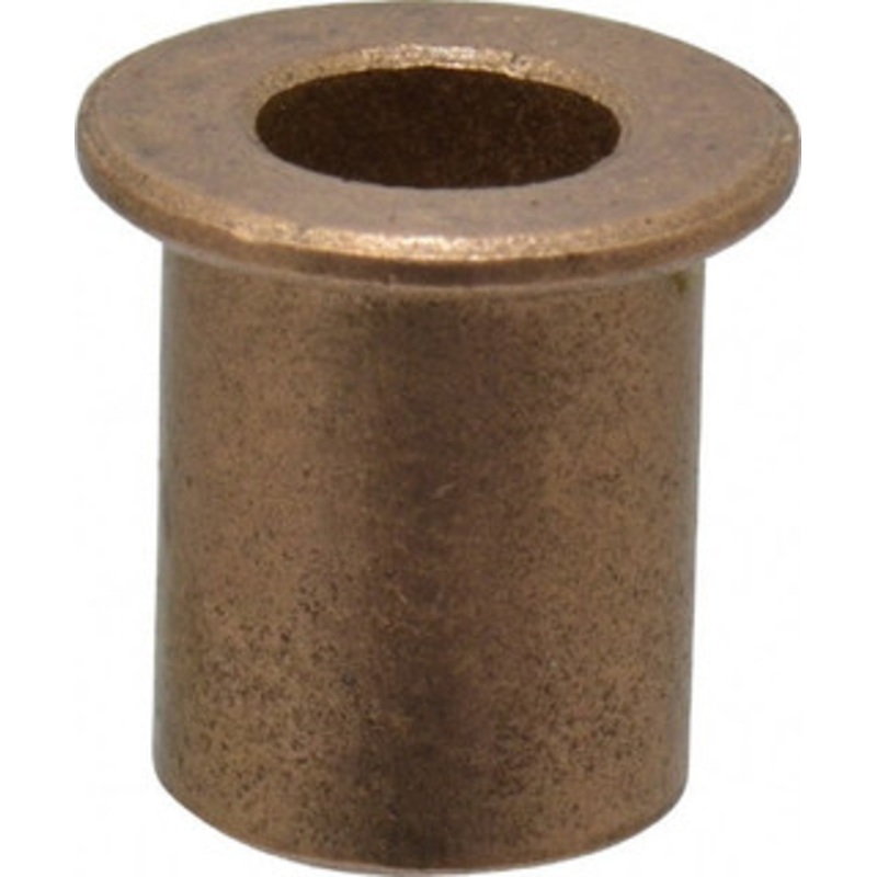 Boston Gear 1/4 Inside x 3/8 Outside Diam, Oil Impregnated Bronze Sleeve Bearing 1/2 Flange Outside Diam, 3/64 Flange Thickness, 1/2 OAL 35530 - 06454383