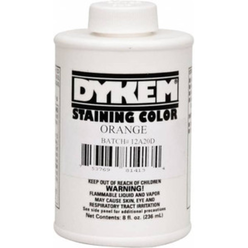 Dykem 8 Ounce Orange Staining Color Brush in Cap Container 81413 - 76824168