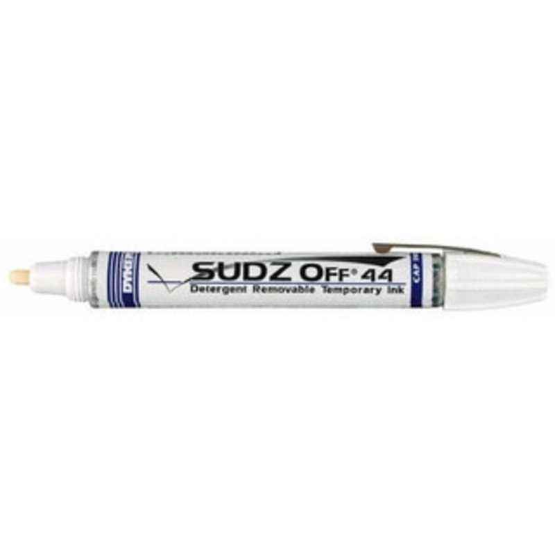 Dykem White Dye and Pigment-Based Ink Marker Broad Tip, Water Resistant Ink 44146 - 04453742