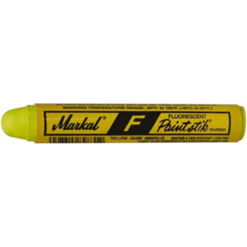 Markal Fluorescent Yellow Marker/Paintstick Oil Base Ink 82831 - 05080841
