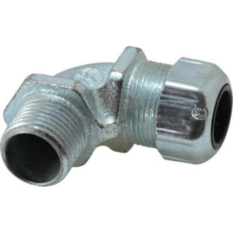 Thomas & Betts 0.45 to 0.56 Liquidtight Elbow Strain Relief Cord Grip 1/2 NPT, Iron 2270 - 54116926