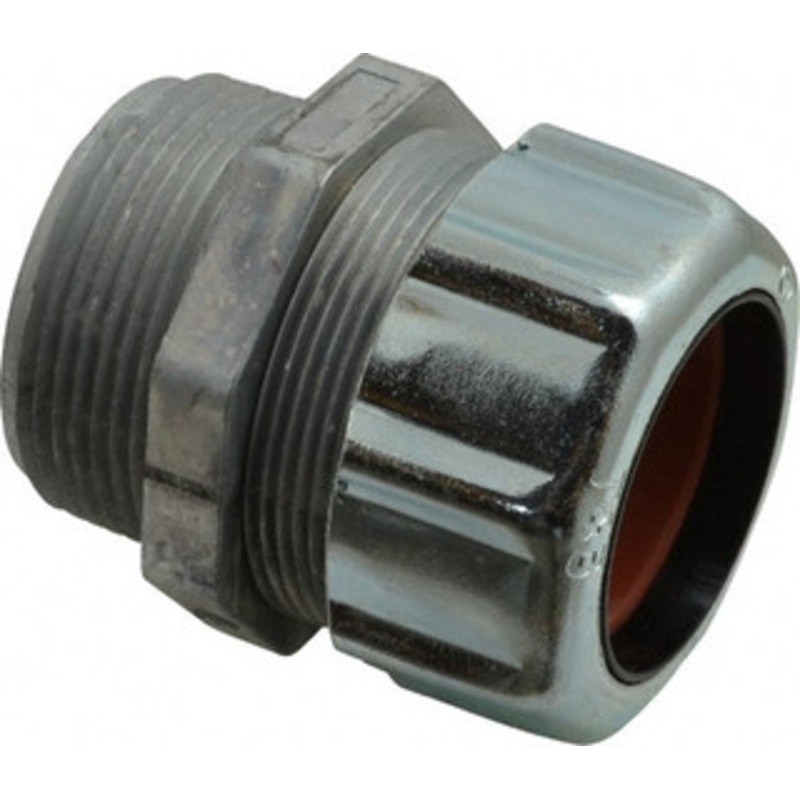 Thomas & Betts 1.187 to 1.375 Liquidtight Straight Strain Relief Cord Grip 1-1/2 NPT, 3-1/16 OAL, Zinc 2564 - 54059993