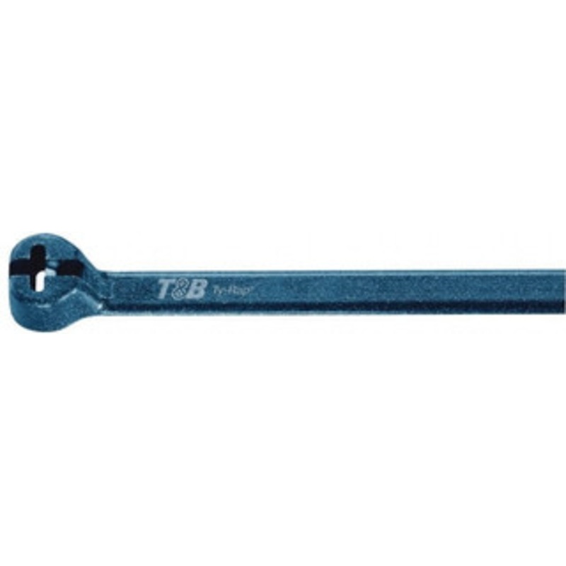 Thomas & Betts 3.62 Long Blue Nylon Standard Cable Tie 18 Lb Tensile Strength, 0.91mm Thick, 15.9mm Max Bundle Diam TY523M-NDT - 83833046