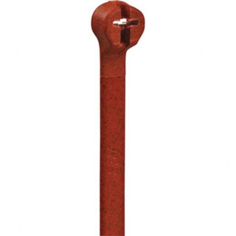 Thomas & Betts Cable Ties, Cable Tie Type: Standard Cable Tie, Material: Nylon, Color: Red, Overall Length (Decimal Inch): 5.5000, Maximum Bundle Diameter (mm): 35, Maximum Bundle Diameter (Decimal Inch): 1.3800 TY24M-2 - 61888806