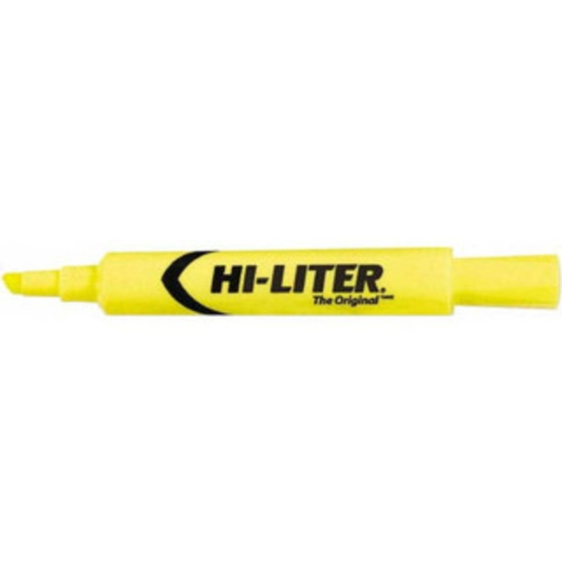 Universal Office Products Pack of (12), Yellow Highlighters Chisel Tip, AP Nontoxic Ink AVE24000 - 77630671