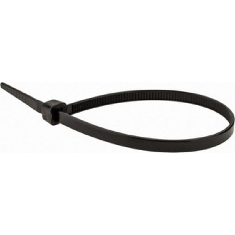 Value Collection 8 Long Black Nylon Standard Cable Tie 50 Lb Tensile Strength, 54mm Max Bundle Diam TSL-200-S-YB-M - 68951433