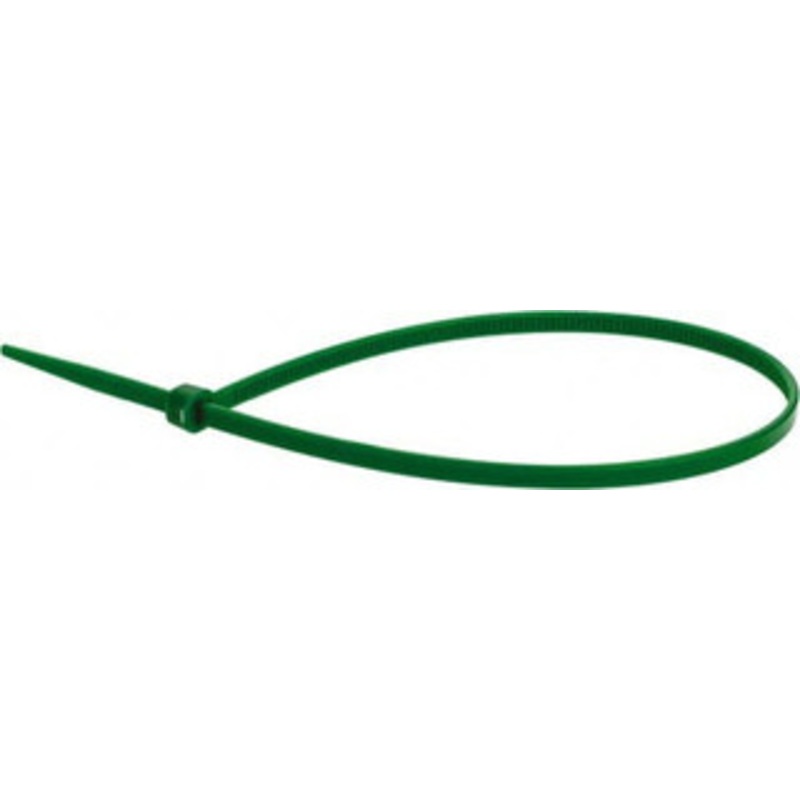 Value Collection 9.8 Long Green Nylon Standard Cable Tie 40 Lb Tensile Strength, 70mm Max Bundle Diam TSL-250-I-YG-M - 68951193