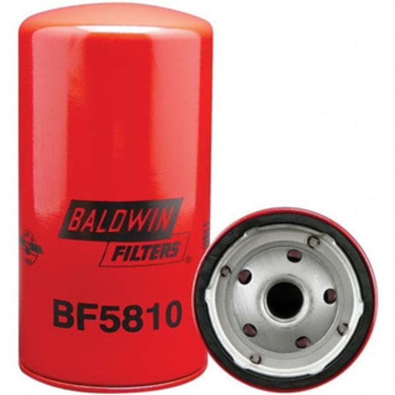 Baldwin Filters Automotive Fuel Filter AC Delco TP916L, Caterpillar 9Y4418, Donaldson P779409, Fleetguard FF5206, Fram P3823, GMC 9717394, Hastings FF993, International , John Deere RE26814B, Purolator PER97, Wix 533120 BF5810 - 16641888