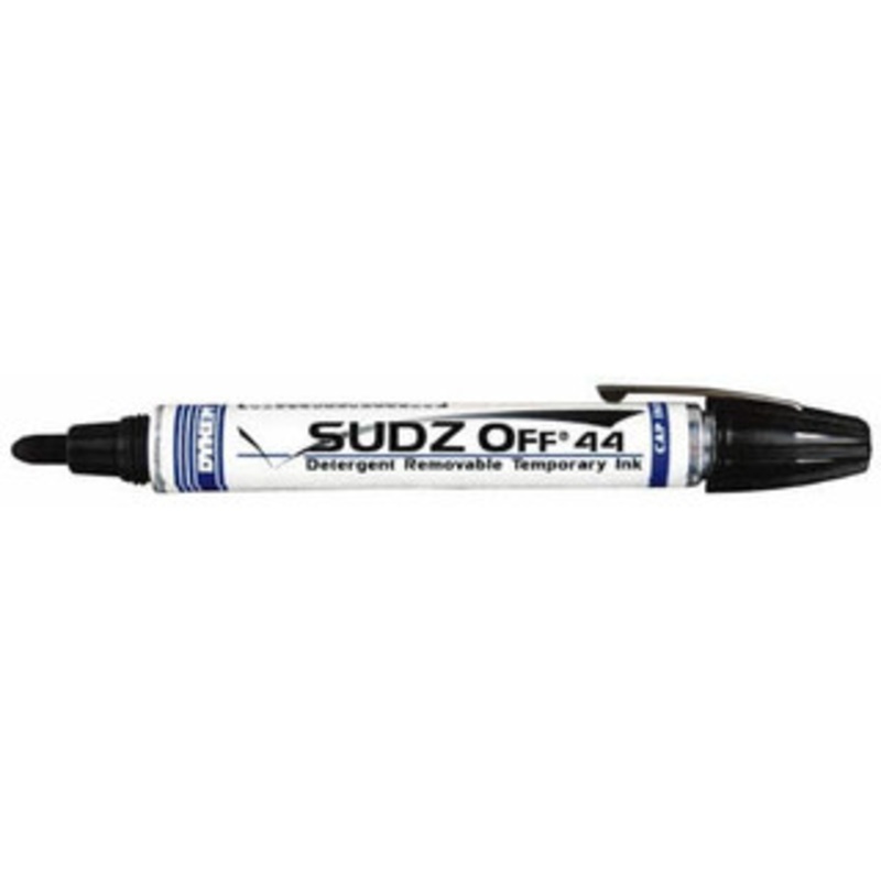 Dykem Black Dye and Pigment-Based Ink Marker Broad Tip, Water Resistant Ink 44985 - 04453791