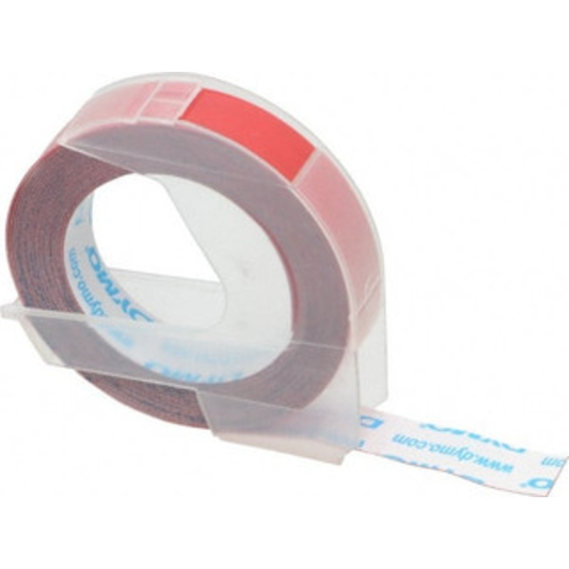 DYMO 3/8 x 12 ft. Red Embossing Tape 3/8 Wide, 12 ft. Long 520102 - 00125625