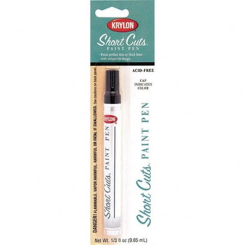 Krylon 0.33 oz Black Gloss Finish Paint Pen Pen, Direct to Metal KSCP914 - 54291216