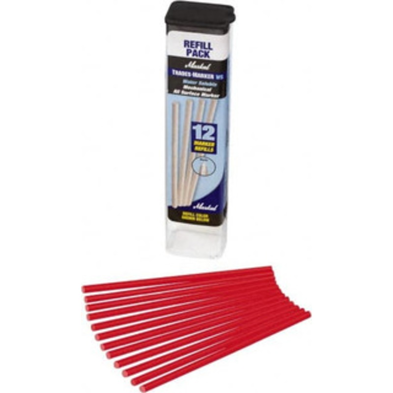 Markal Red All Purpose Wax Crayon Flat Tip 96183 - 62874912