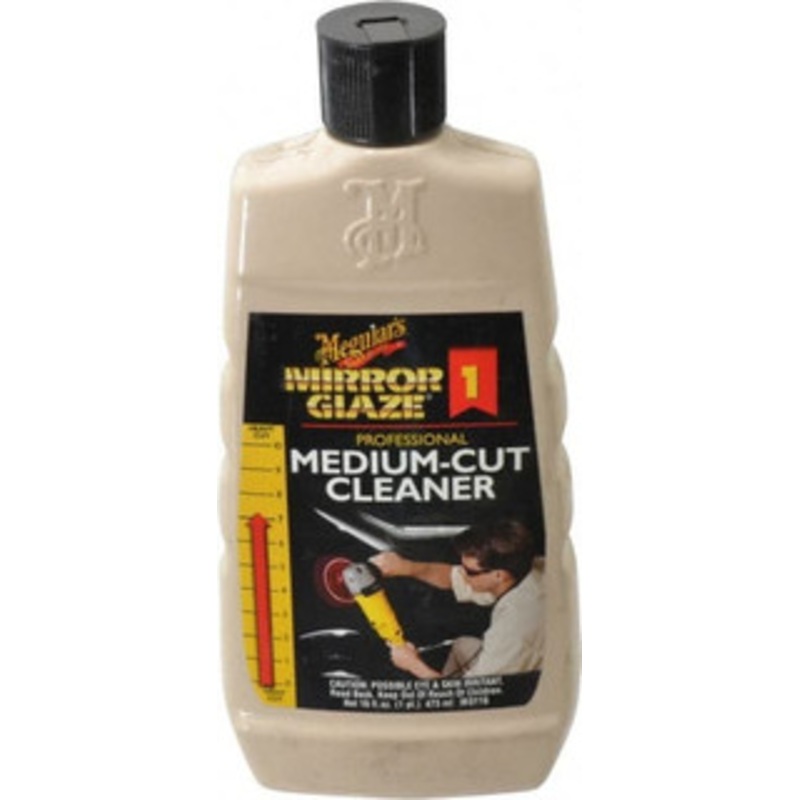 Meguiars Mirror Glaze Automotive Medium Cut Cleaner 16 oz Bottle MEGUM0116 - 73330821