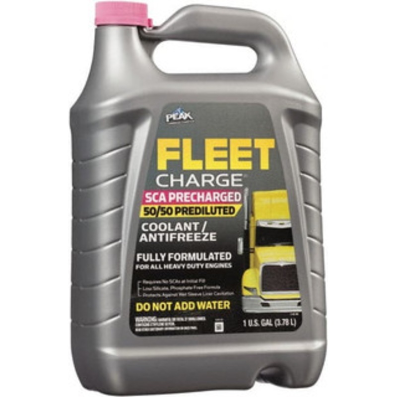 PEAK 1 Gal Heavy Duty Premixed Antifreeze & Coolant Ethylene Glycol with SCA, Inhibitors, & De-Ionized Water Composition FCAB53 - 48635320