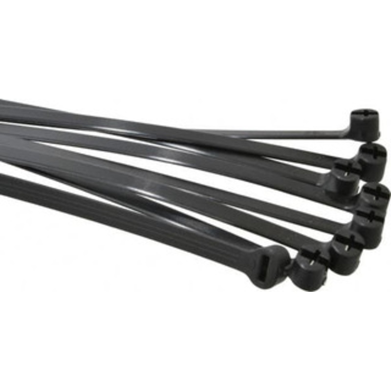Thomas & Betts 8-3/4 Long Black Nylon Standard Cable Tie 120 Lb Tensile Strength, 1.27mm Thick, 50.8mm Max Bundle Diam TY5272MX - 54066089