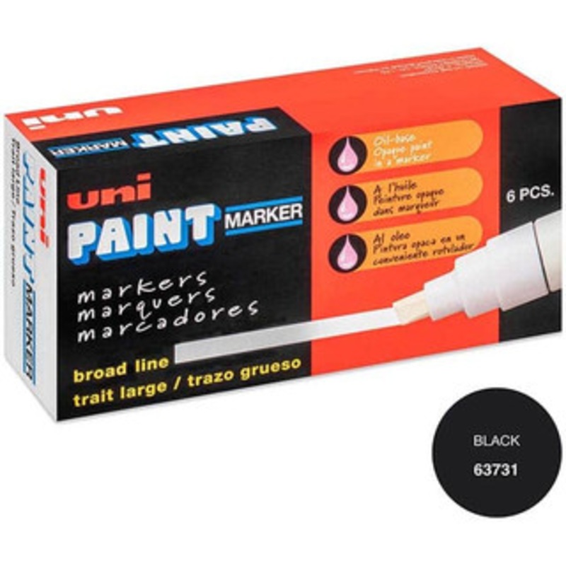 uni-ball Black Paint Marker Broad Tip 63731 - 56319015