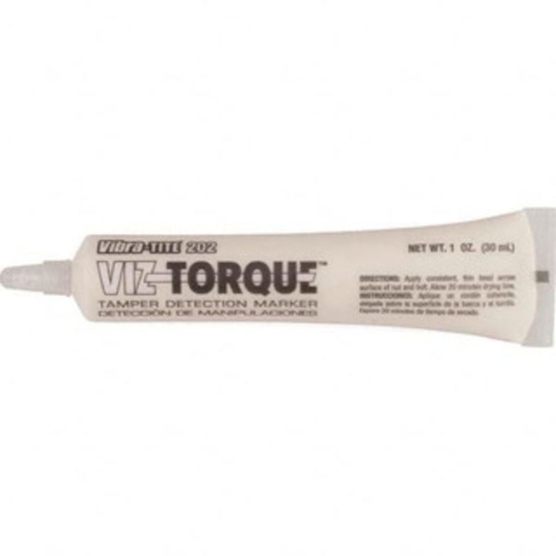 Vibra-Tite Markers & Paintsticks, Type: Visual Vibratory Indicator, Color: White, Ink Type: Tamper Proof, Tip Type: Squeeze Tube, Material: Isopropanol, Maximum Temperature (F): 300 20251 - 37375409
