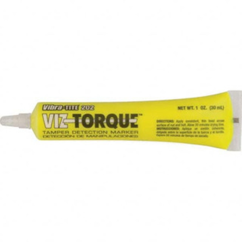 Vibra-Tite Markers & Paintsticks, Type: Visual Vibratory Indicator, Color: Yellow, Ink Type: Tamper Proof, Tip Type: Squeeze Tube, Material: Isopropanol, Maximum Temperature (F): 300 20271 - 50297845