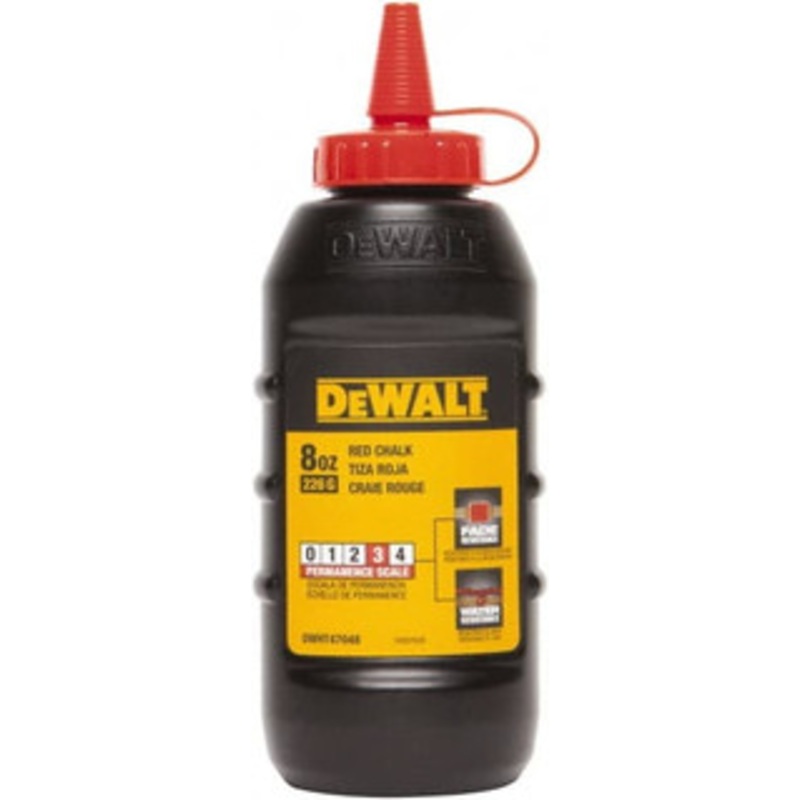 DeWALT 8 oz Red Chalk Refill Red DWHT47048L - 53813085