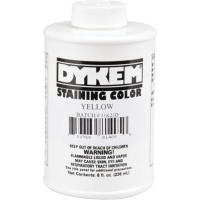 Dykem 8 Ounce Yellow Staining Color Brush in Cap Container 81405 - 76824150