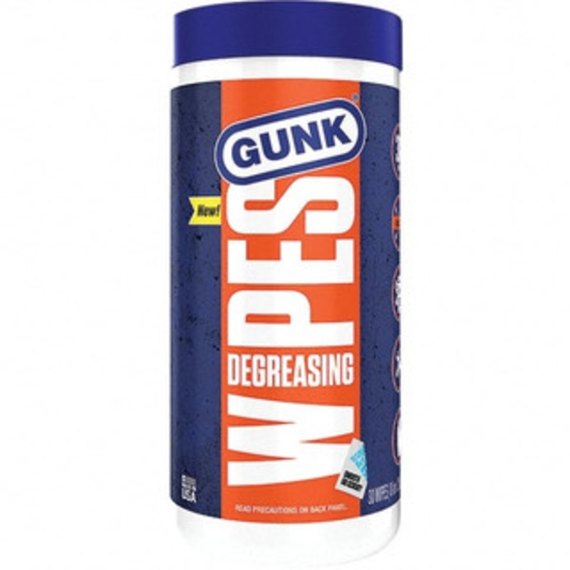 GUNK 30 Wipes Tub Automotive Engine Cleaner/Degreaser Butyl 3-hydroxybutyrate, Nonflammable EDW30 - 98562457