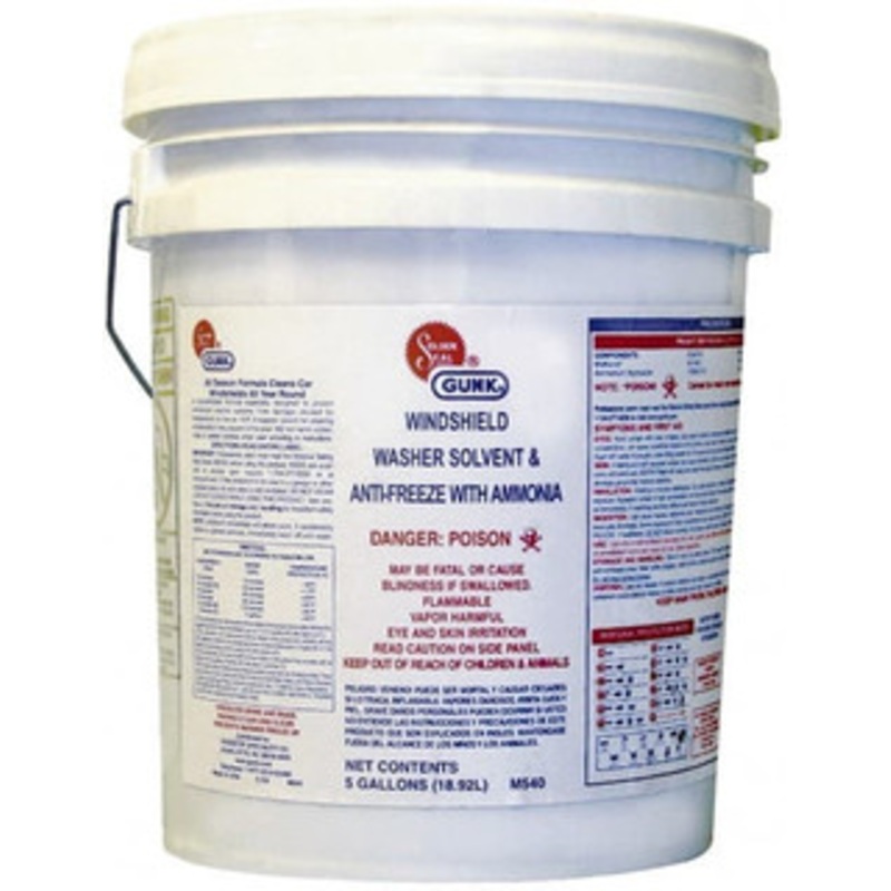 GUNK 5 Gal Pail Automotive Windshield Washer Fluid Flammable M540 - 08317703