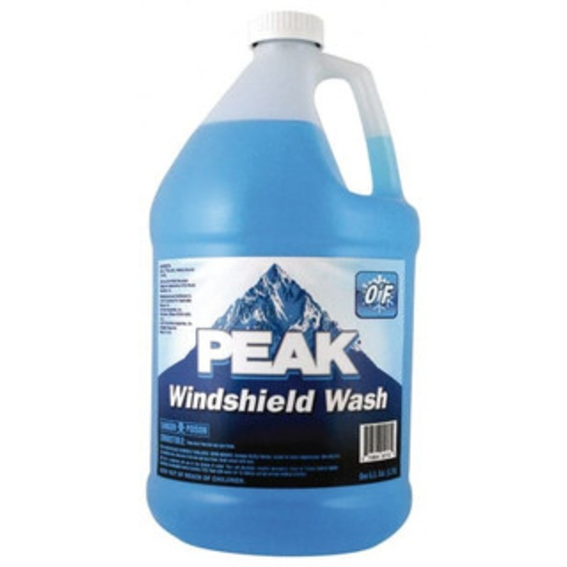 PEAK 1 Gal Bottle Automotive Windshield Washer Fluid Water-Based Solution, Flammable PWN0E3 - 85689776