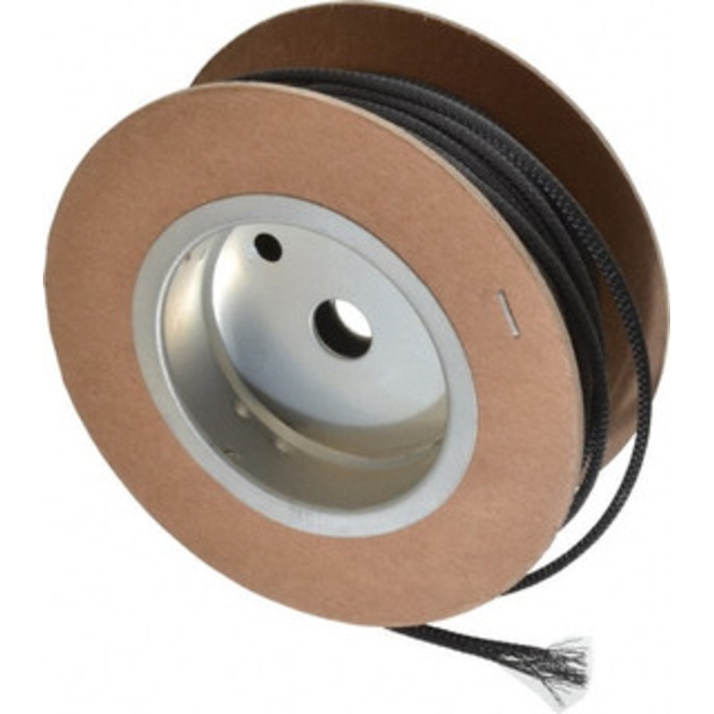 Techflex Black Braided Expandable Cable Sleeve 100 ft. Coil Length, -103 to 257F PTN0.25BK100 - 03080017