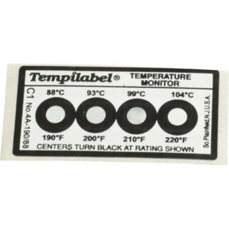 Tempil 88/93/99/104C Temp Indicating Label 26703 - 06832190