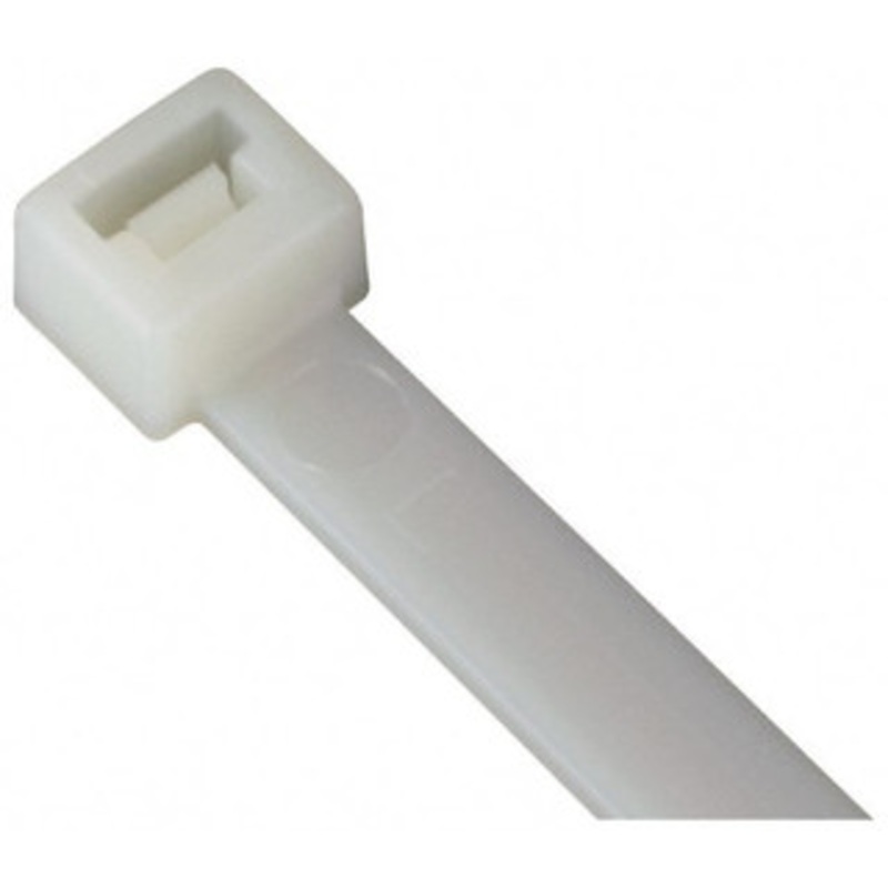 Thomas & Betts 18 Long Natural (Color) Nylon Standard Cable Tie 120 Lb Tensile Strength, 1.91mm Thick L-18-120-9-L - 60231933