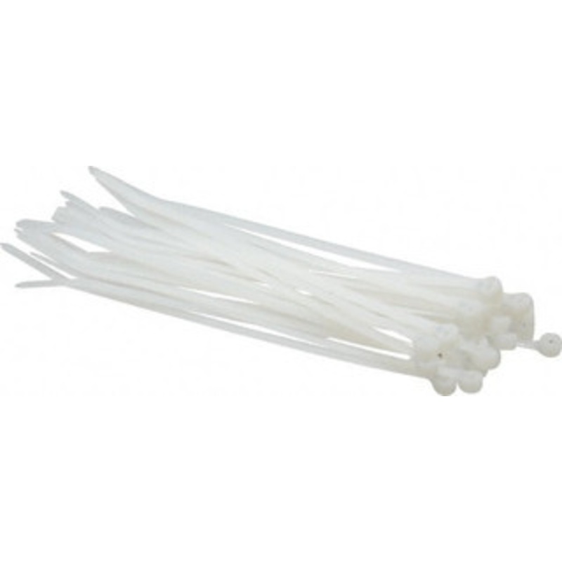 Thomas & Betts 7.31 Long Natural (Color) Nylon Standard Cable Tie 50 Lb Tensile Strength, 1.09mm Thick, 3-1/2 Max Bundle Diam TY25M - 04842696