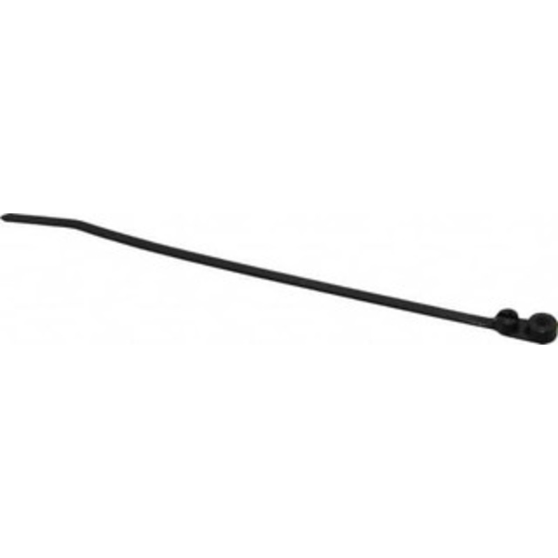 Thomas & Betts 7.8 Long Black Nylon Mountable Cable Tie 50 Lb Tensile Strength, 1.4mm Thick, 3-3/8 Max Bundle Diam TY535MX - 54066147