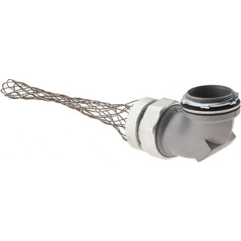 Woodhead - Molex Liquidtight Elbow Strain Relief Cord Grip 2 NPT, 7-1/2 OAL, Iron & Zinc-Plated Steel 36405 - 70497698